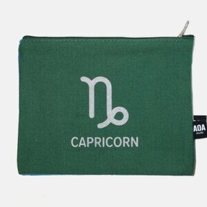 Green Zodiac Capricorn Makeup bag